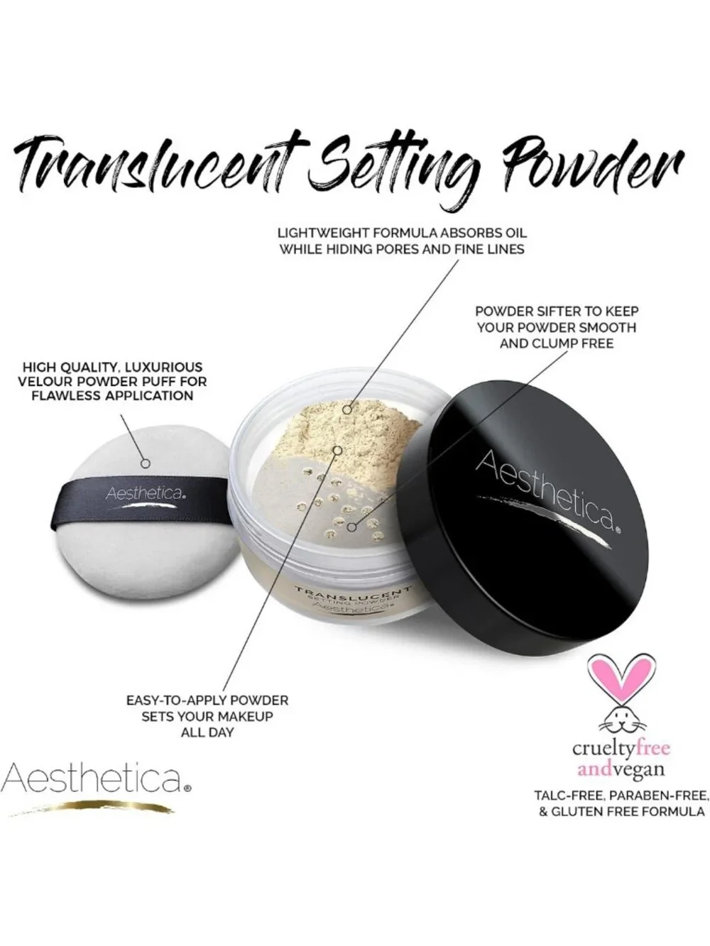 Matte Translucent Setting Powder - Loose Finishing Makeup for Flawless Skin